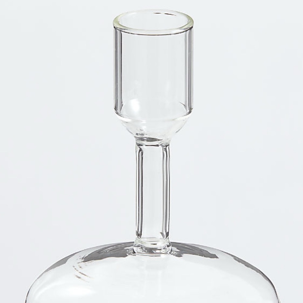 New! Crate&Barrel Glass Candle Holder 13.7” - Picture 3 of 3